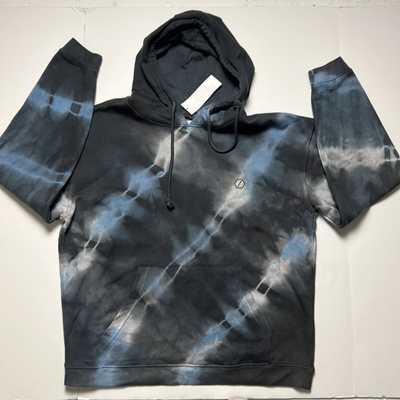 NWT Urban Outfitters Standard Cloth Tie Dye Hoodie Medium Blue - Picture 2 of 8